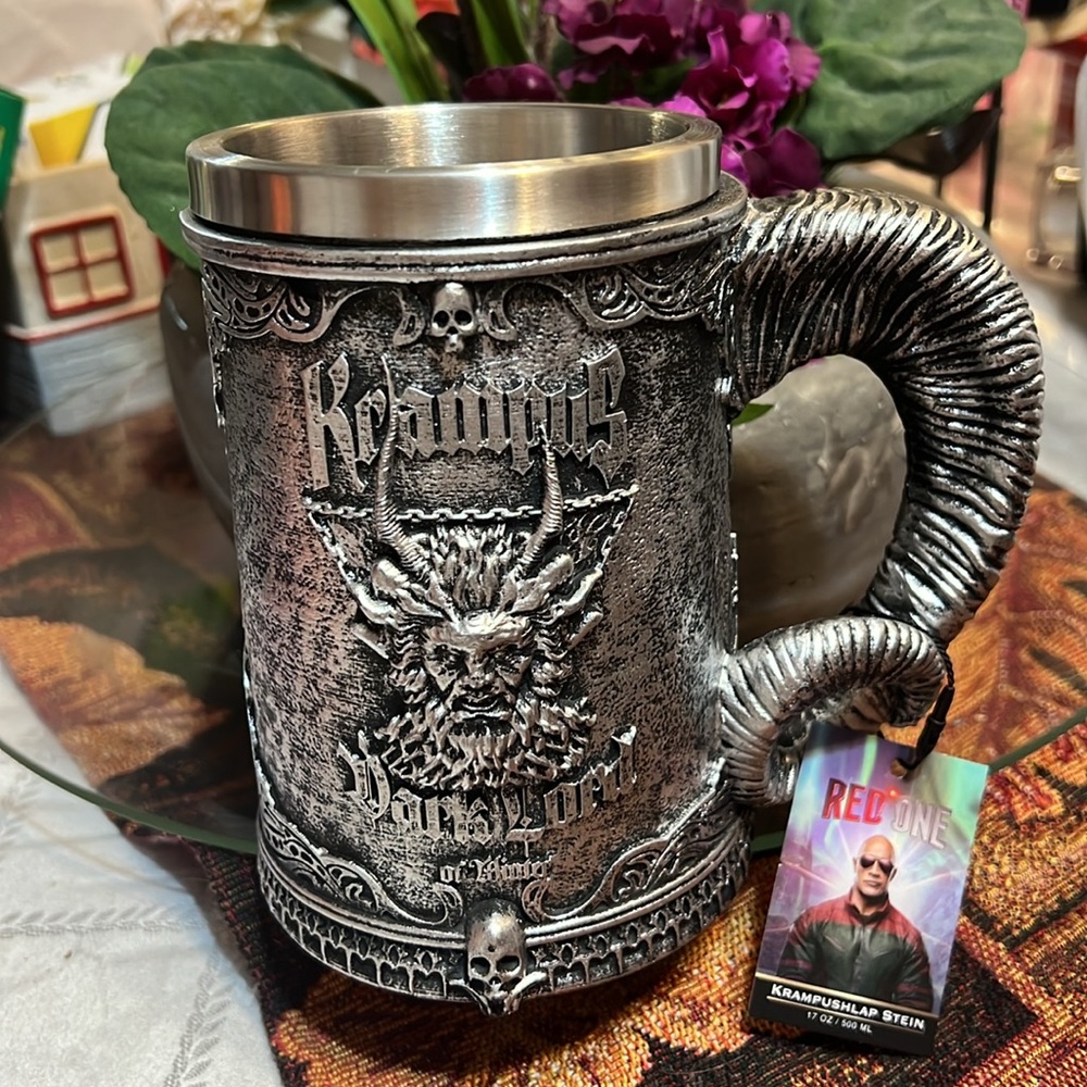 Krampus Stein Mug Stainless Steel insulated Beer Mug 17oz Limited Quantity
